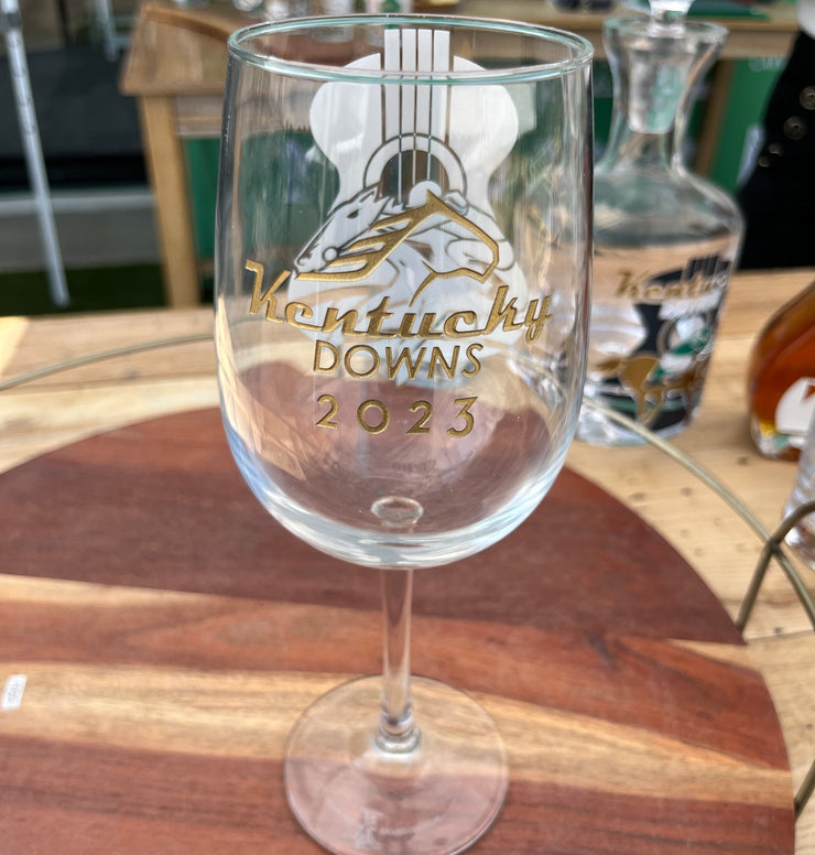 2023 KENTUCKY DOWNS WINE GLASSES - SET OF 2