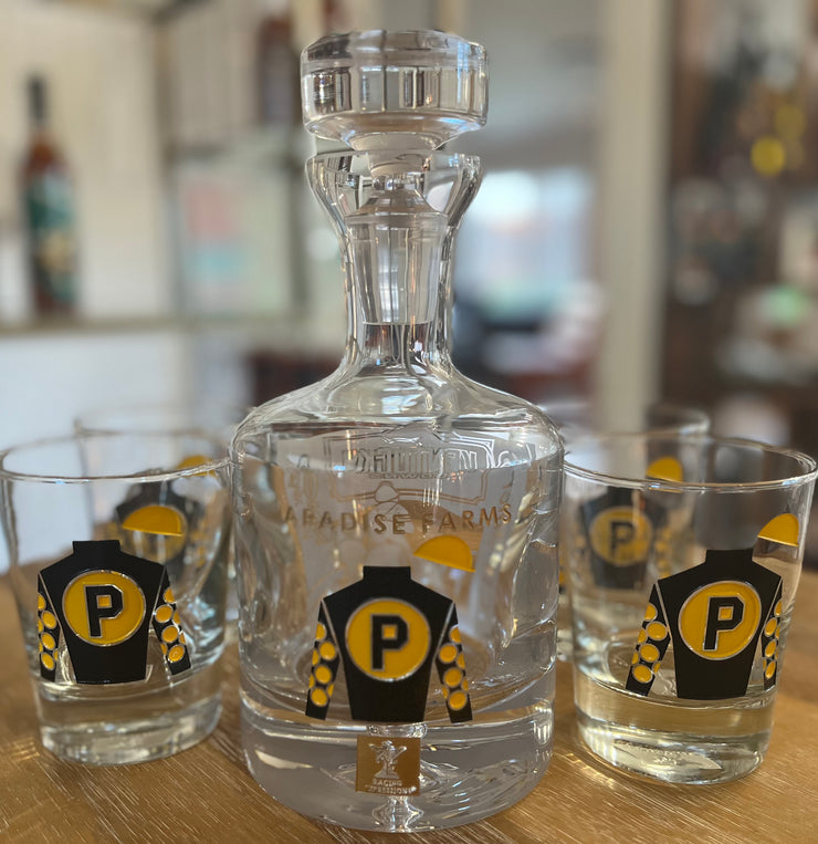 CUSTOM SILKS -  Crystal Bourbon Decanter