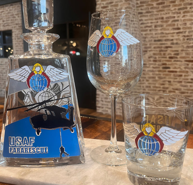 USAF Pararescue - Wine Glasses / set of 4
